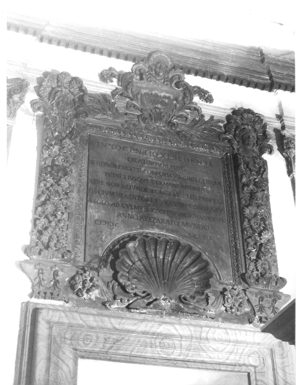 lapide commemorativa - ambito romano (sec. XVII)