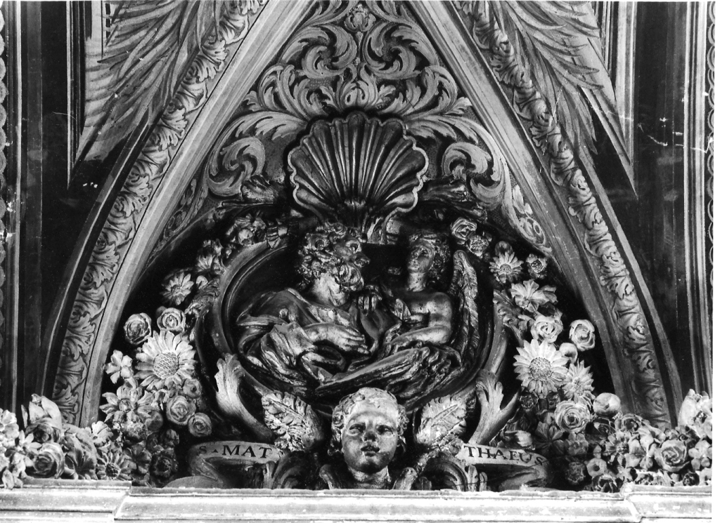 San Matteo (decorazione plastica) di Ottoni Lorenzo (maniera), Maille Michel (maniera) (ultimo quarto sec. XVII)