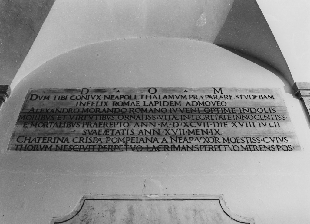 lapide tombale - ambito romano (sec. XVI)