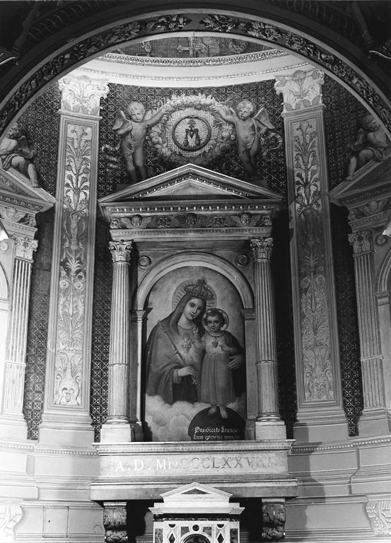 Madonna col Bambino (dipinto) di Mariani Cesare (sec. XIX)