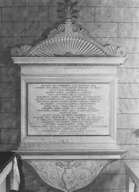 lapide commemorativa - ambito romano (sec. XIX)