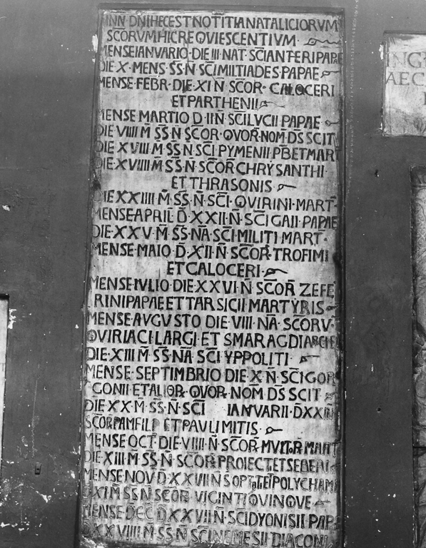 lapide commemorativa - ambito romano (sec. VIII)