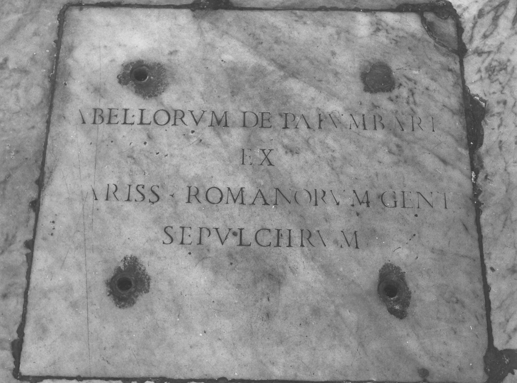 lapide tombale - ambito romano (sec. XVII)
