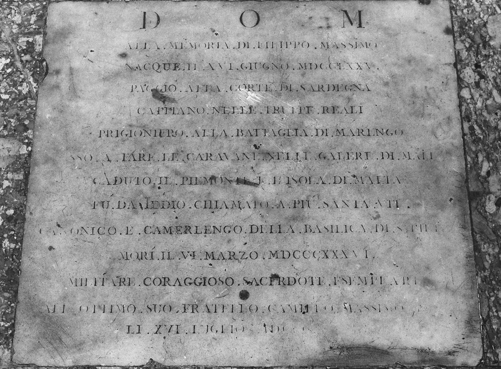 lapide tombale - ambito romano (sec. XIX)