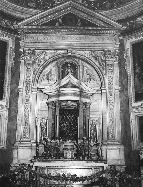 altare maggiore di Rosselli Pietro di Giacomo (attribuito), Rainaldi Carlo (sec. XVI, sec. XVII)