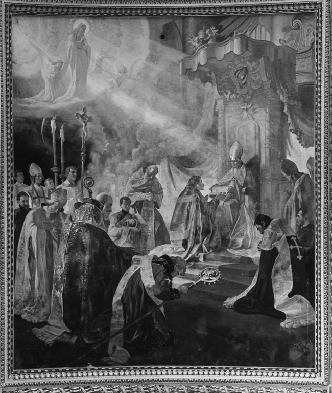 Proclamazione del Dogma dell'Immacolata Concezione (dipinto) di Monti Virginio (sec. XX)