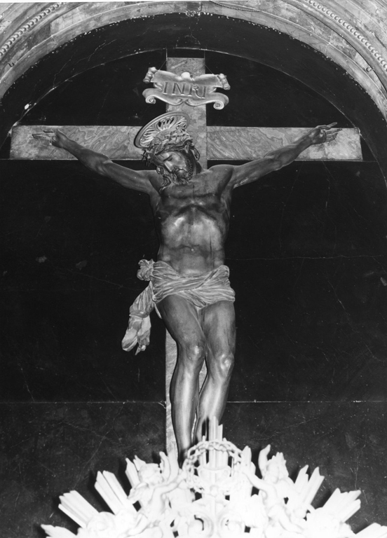 Cristo crocifisso (scultura) - ambito romano (sec. XVII)