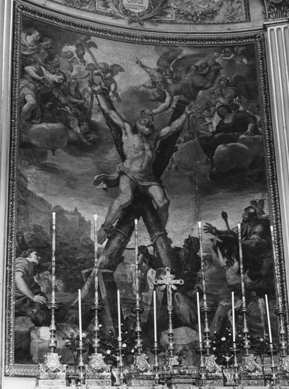 Crocifissione di Sant'Andrea (dipinto) di Preti Mattia (sec. XVII)