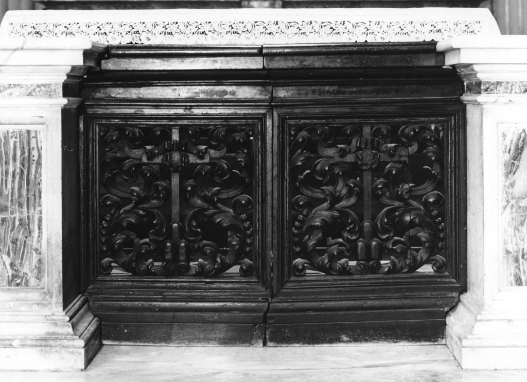 cancello di balaustrata - ambito romano (ultimo quarto sec. XVII)