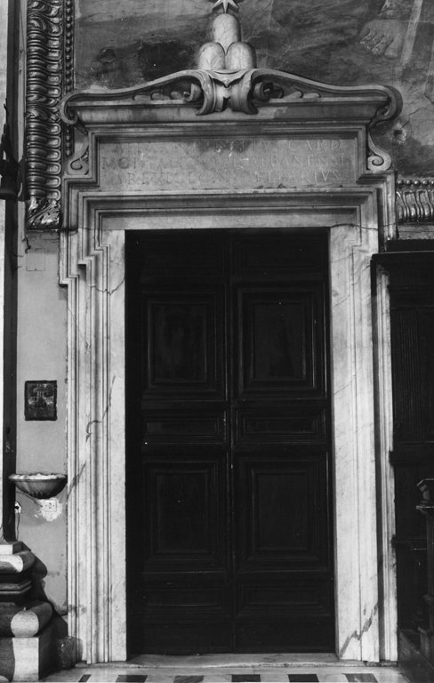 mostra di porta - ambito romano (prima metà sec. XVII)