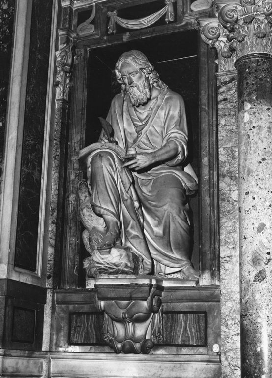 San Giovanni Evangelista (statua) di Buonvicino Ambrogio (sec. XVII)
