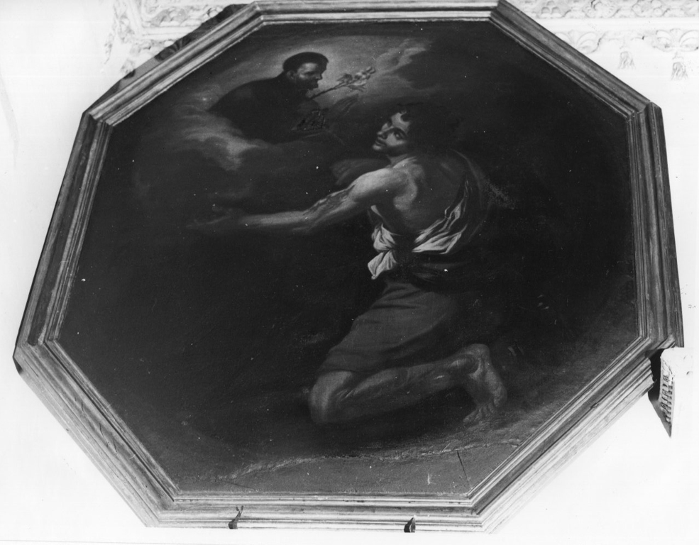 San Gaetano da Thiene risana un ferito (dipinto) di Vasselli Alessandro (attribuito) (sec. XVII)