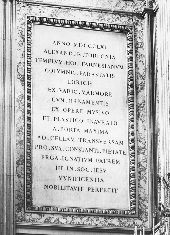 lapide - bottega romana (sec. XIX)