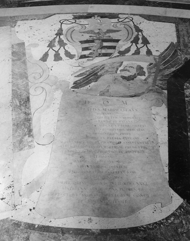 lapide tombale - bottega romana (sec. XVIII)
