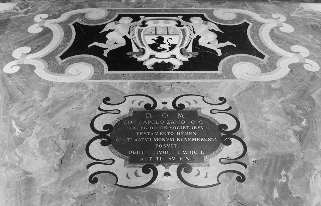 lapide tombale - bottega romana (sec. XVII)