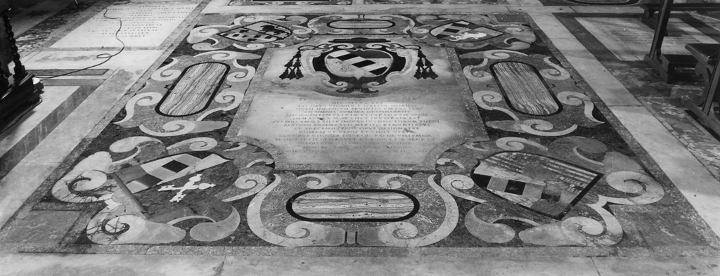 lapide tombale - bottega romana (sec. XVII)