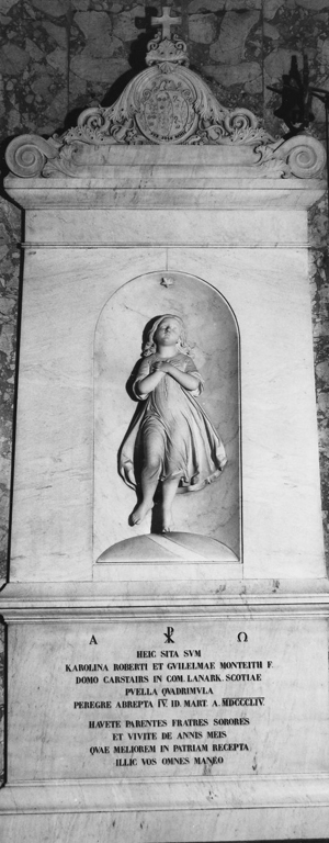 Ritratto di Carolina Monteith (scultura) di Benzoni Giovanni Maria (sec. XIX)