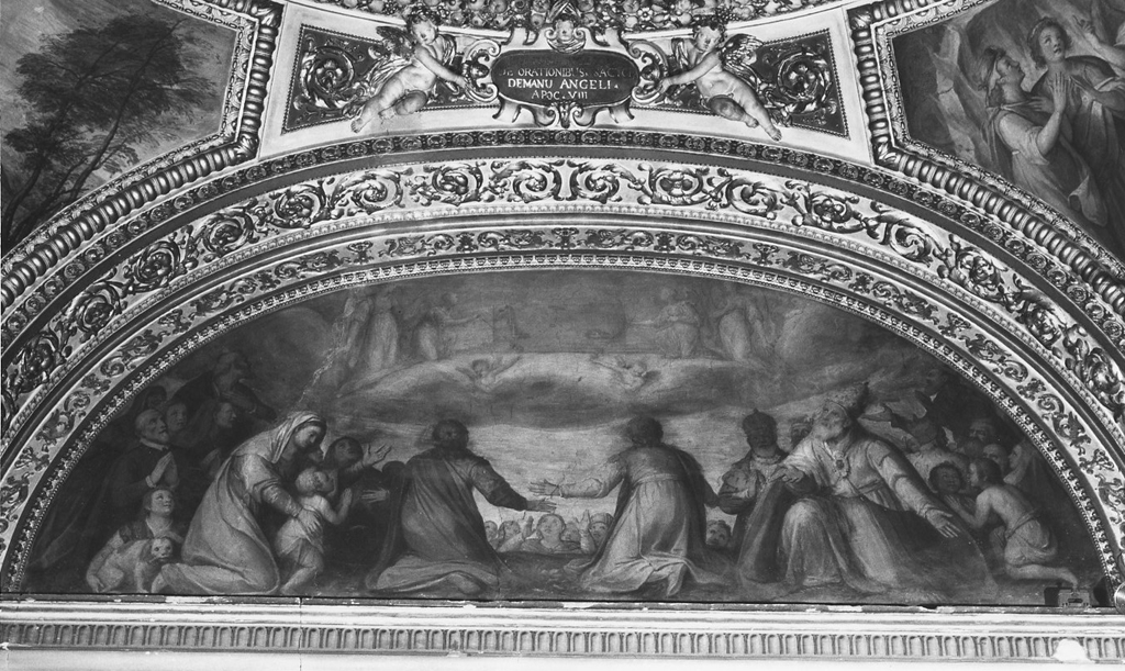 La preghiera portata dagli angeli al cospetto di Dio (dipinto) di Salimbeni Ventura (sec. XVI)