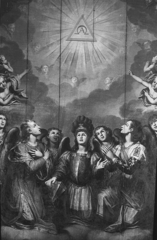 Gli Angeli adoranti la santissima Trinità (dipinto) di Zuccari Federico (sec. XVI, secc. XVI/ XVII)