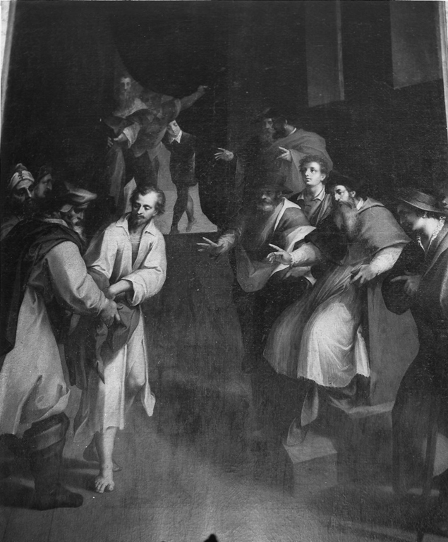 San Francesco si spoglia dinanzi al Vescovo (dipinto, serie) di Pepijn Maarten, Brill Paul (secc. XVI/ XVII)