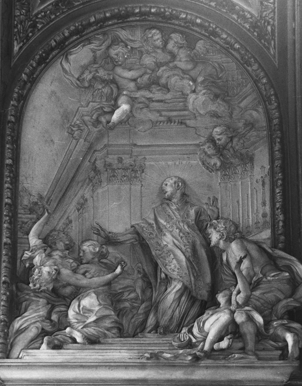 Miracoli di Sant'Ignazio (rilievo) di Raggi Antonio, Retti Leonardo (sec. XVII)