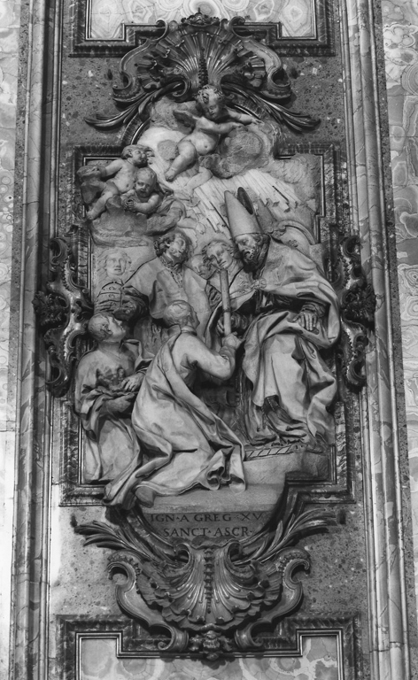 La canonizzazione di Sant'Ignazio (rilievo) di Cametti Bernardino (sec. XVII)