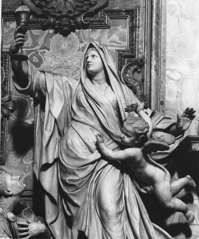Il trionfo della Fede sul Paganesimo (gruppo scultoreo) di Theodon Jean Baptiste (sec. XVII)