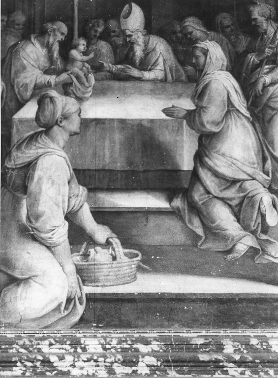 Presentazione di Gesù al Tempio (dipinto) di Circignani Niccolò detto Pomarancio (sec. XVI)
