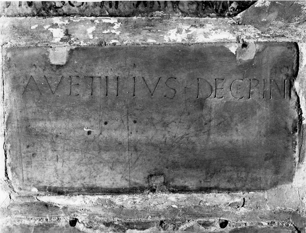 lapide tombale - ambito romano (sec. VII)