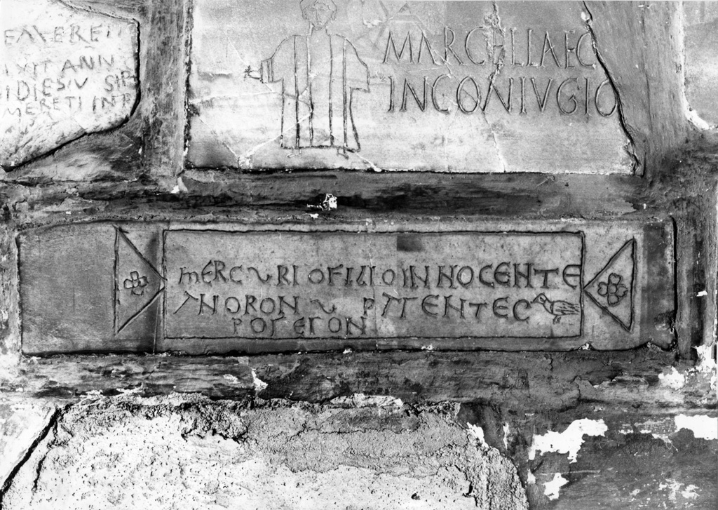 lapide tombale - ambito romano (sec. V)