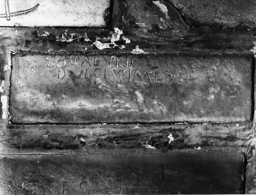 lapide, frammento - ambito romano (secc. IV/ V)