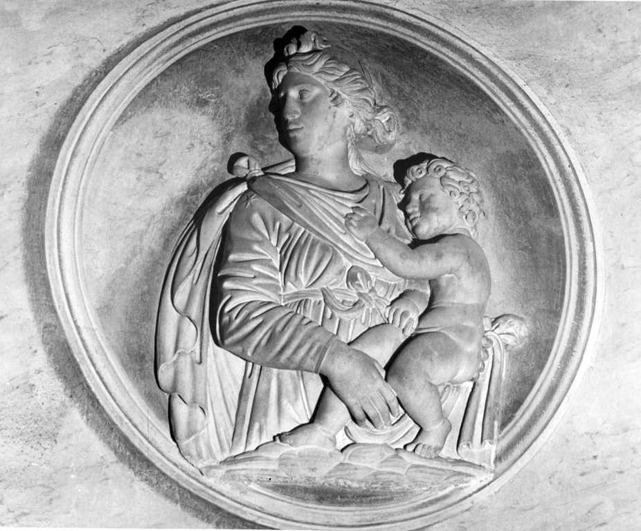Madonna con Bambino (scultura) di Michelangelo Senese (attribuito) (sec. XVI)
