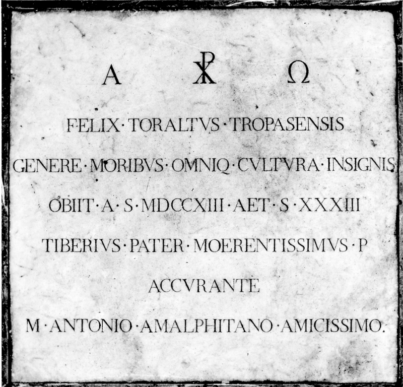 lapide - ambito romano (sec. XVIII)