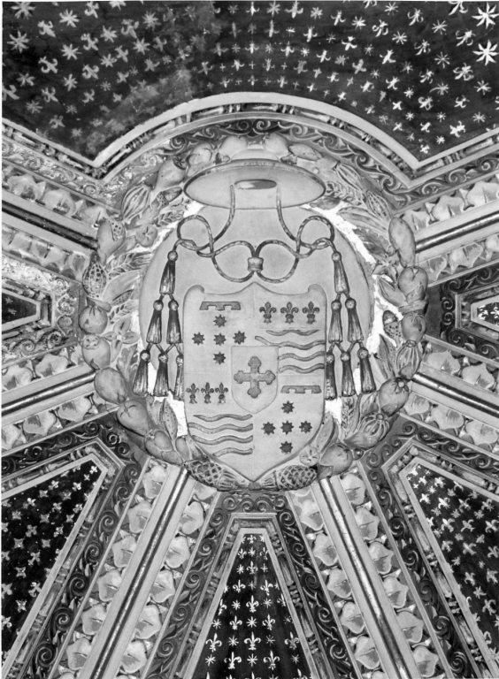 stemma cardinalizio (rilievo, elemento d'insieme) di Cipolla Antonio (attribuito) (sec. XIX)