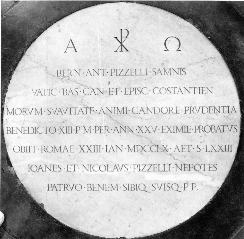 lapide commemorativa - ambito romano (sec. XVIII)