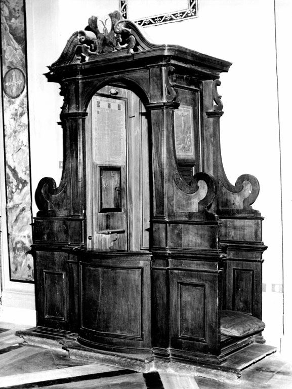 confessionale, serie - ambito romano (secondo quarto sec. XVIII)