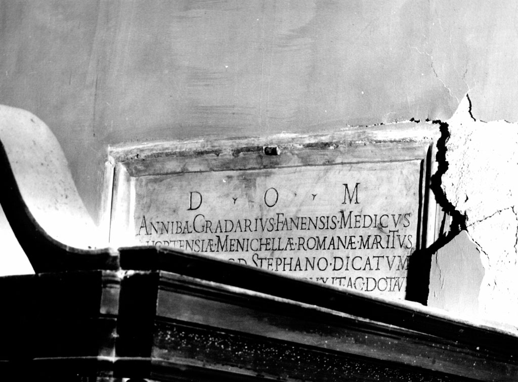 lapide commemorativa - ambito romano (sec. XVI)