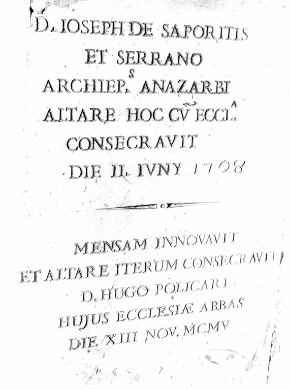 lapide commemorativa - ambito romano (sec. XVIII)