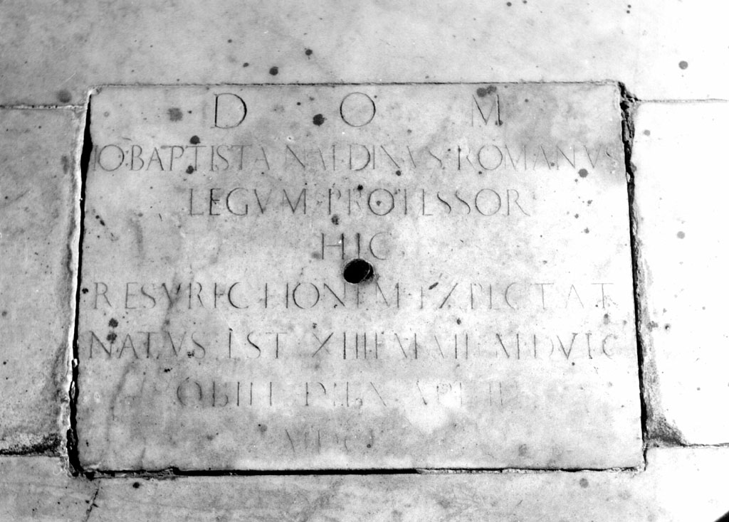 lapide tombale - ambito romano (sec. XVII)