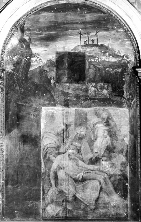 Pietà (dipinto) di Bonaccorsi Pietro detto Perin del Vaga (sec. XVI)