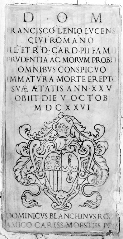 lapide tombale - ambito romano (sec. XVII)