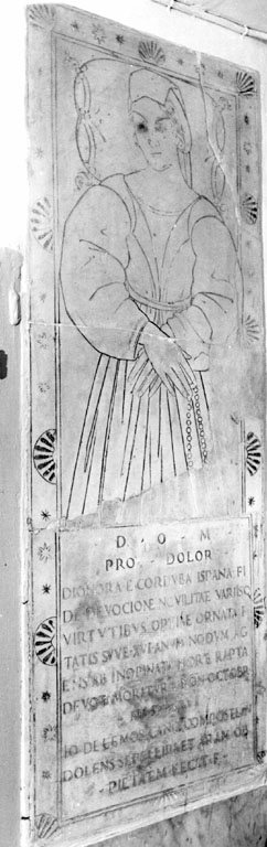 lapide tombale - ambito romano (sec. XVI)