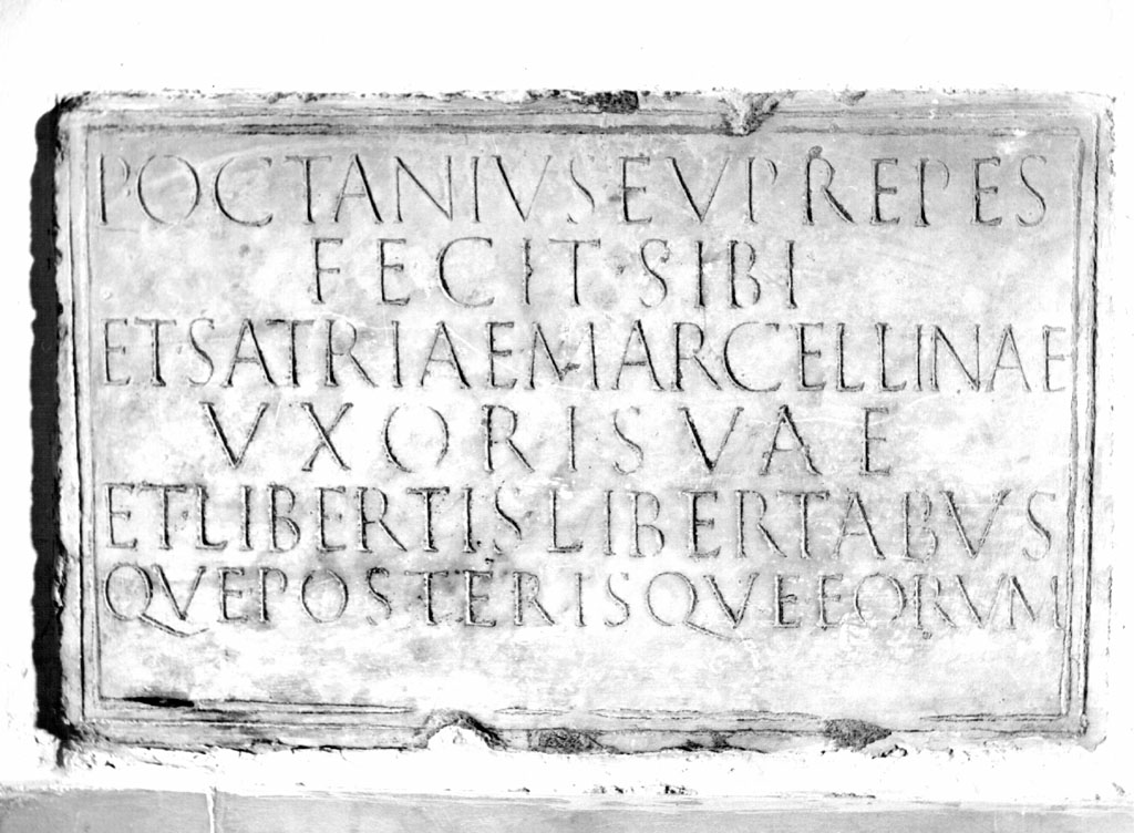 lapide - ambito romano (secc. I/ II)