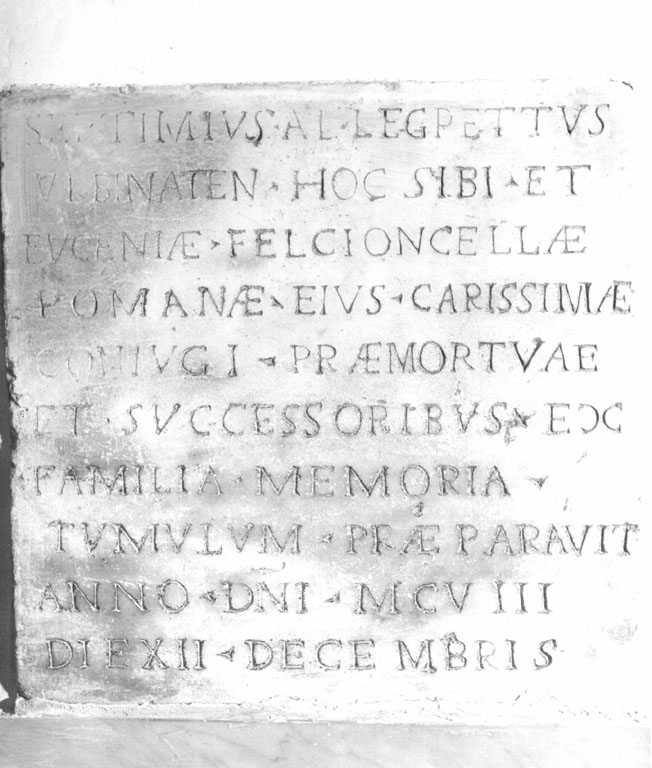 lapide tombale - ambito romano (sec. XVII)