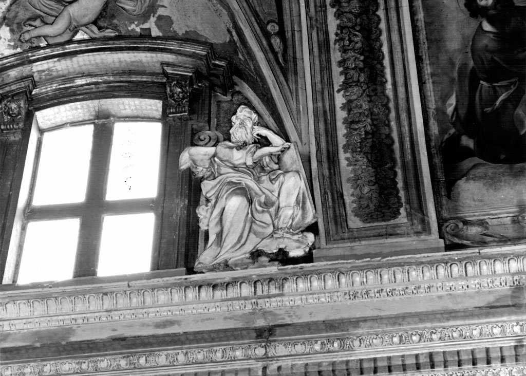 Profeta con tavola (statua) di Maille Michel (sec. XVII)