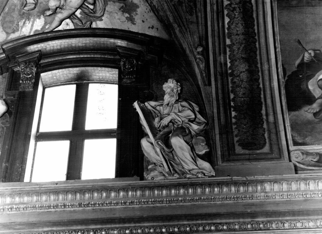 Profeta barbato con tavola (statua) di Maille Michel (sec. XVII)