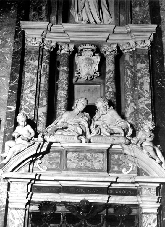 Ritratto di Pietro e Francesco Bolognetti (gruppo scultoreo) di Aprile Francesco detto Francesco Lombardo (sec. XVII)