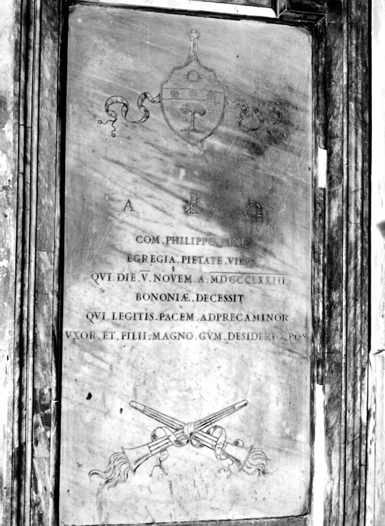 lapide tombale - ambito romano (sec. XIX)