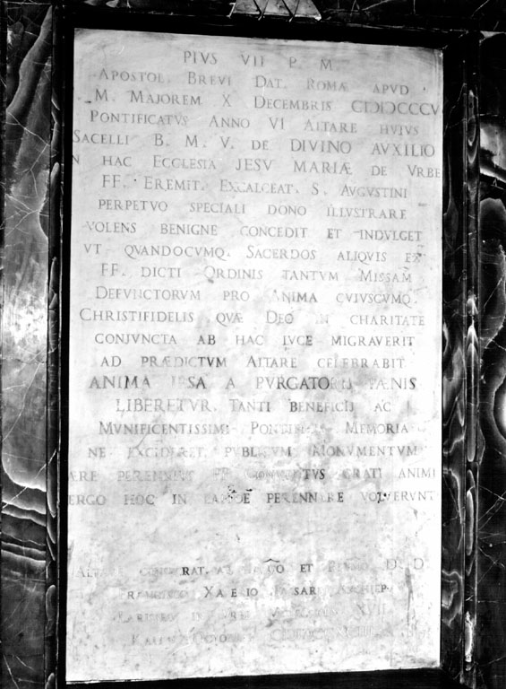 lapide commemorativa - ambito romano (sec. XIX)