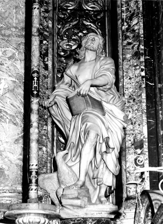 San Giovanni Evangelista (statua) di Mazzuoli Giuseppe (sec. XVII)